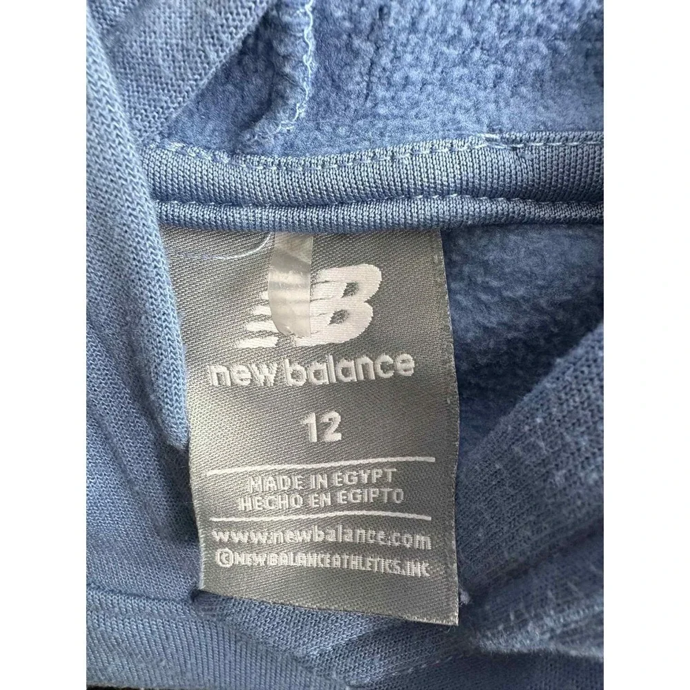 Boys blue new balance hoodie size 12